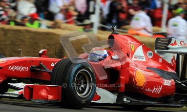 © 2012 Octane Photographic Ltd/ Carl Jones. Marc Gene, Ferrari F10, Goodwood Festival of Speed. Digital Ref: