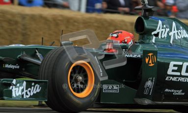 © 2012 Octane Photographic Ltd/ Carl Jones. Heikki Kovalainen, Caterham T127, Goodwood Festival of Speed. Digital Ref: