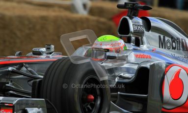 © 2012 Octane Photographic Ltd/ Carl Jones. Oliver Turvey, McLaren MP4-26, Goodwood Festival of Speed. Digital Ref: