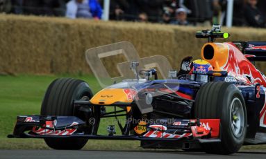 © 2012 Octane Photographic Ltd/ Carl Jones. Mark Webber, Red Bull Racing RB6, Goodwood Festival of Speed. Digital Ref: