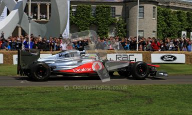 © 2012 Octane Photographic Ltd/ Carl Jones. Oliver Turvey, McLaren MP4-26, Goodwood Festival of Speed. Digital Ref: