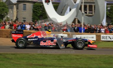 © 2012 Octane Photographic Ltd/ Carl Jones. Mark Webber, Red Bull Racing RB6, Goodwood Festival of Speed. Digital Ref: