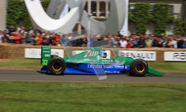 © 2012 Octane Photographic Ltd/ Carl Jones. Jordan 191, Goodwood Festival of Speed, Jordan 191, Historic F1. Digital Ref: