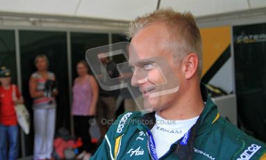 © 2012 Octane Photographic Ltd/ Carl Jones. Heikki Kovalainen, Caterham T127, Goodwood Festival of Speed. Digital Ref: