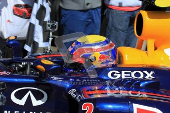 © 2012 Octane Photographic Ltd/ Carl Jones.  Mark Webber, Red Bull Racing RB6, Goodwood Festival of Speed. Digital Ref: 0389cj7d7844