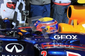 © 2012 Octane Photographic Ltd/ Carl Jones. Mark Webber, Red Bull Racing RB6, Goodwood Festival of Speed. Digital Ref: 0389cj7d7844