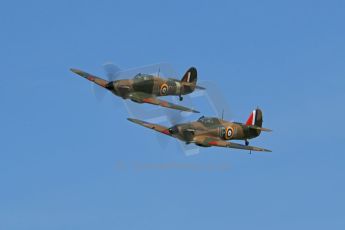 World © 2012 Octane Photographic Ltd. Goodwood Revival. September 15th 2012. Hurricane formation. Digital Ref : 0521cb1d9737