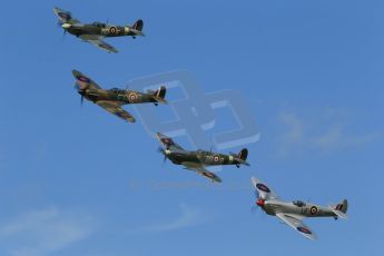 World © 2012 Octane Photographic Ltd. Goodwood Revival. September 15th 2012. Spitfire formation. Digital Ref : 0521cb1d9767