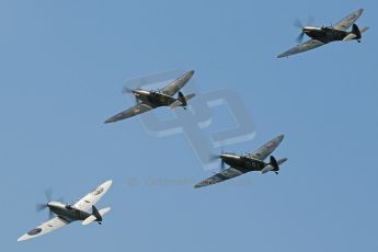 World © 2012 Octane Photographic Ltd. Goodwood Revival. September 15th 2012. Spitfire formation. Digital Ref : 0521cb1d9775