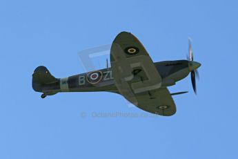 World © 2012 Octane Photographic Ltd. Goodwood Revival. September 15th 2012. Spitfire flyby. Digital Ref : 0521cb1d9803