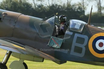 © 2012 Octane Photographic Ltd. Goodwood Revival. September 15th 2012. Spitfire taxying. Digital Ref : 0521cb1d9974