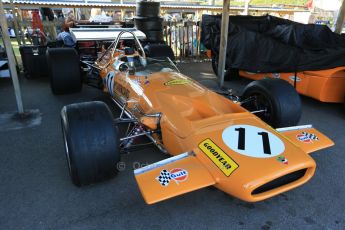 World © 2012 Octane Photographic Ltd. Goodwood Revival. September 15th 2012. Dan Gurney McLaren M7 Historic F1. Digital Ref : 0520cb1d9340