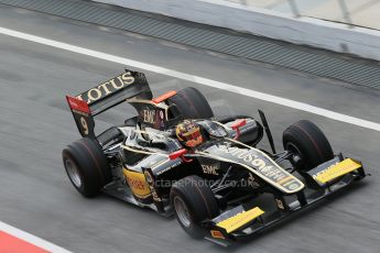 © Octane Photographic Ltd. GP2 Autumn Test – Circuit de Catalunya – Barcelona. Tuesday 30th October 2012 Morning session - Lotus GP - Daniel Abt. Digital Ref : 0551cb1d5800