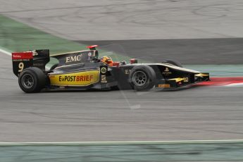 © Octane Photographic Ltd. GP2 Autumn Test – Circuit de Catalunya – Barcelona. Tuesday 30th October 2012 Morning session - Lotus GP - Daniel Abt. Digital Ref : 0551lw7d0102