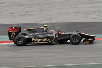 © Octane Photographic Ltd. GP2 Autumn Test – Circuit de Catalunya – Barcelona - Lotus GP - Stéphane Richelmi. Tuesday 30th October 2012 Morning session. Digital Ref : 0551lw7d0117