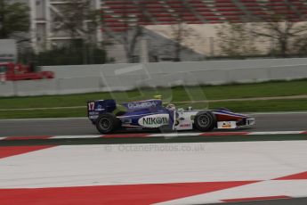 © Octane Photographic Ltd. GP2 Autumn Test – Circuit de Catalunya – Barcelona. Tuesday 30th October 2012 Morning session - Trident Racing - Julian Leal. Digital Ref : 0551lw7d0251