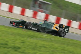 © Octane Photographic Ltd. GP2 Autumn Test – Circuit de Catalunya – Barcelona. Tuesday 30th October 2012 Afternoon session - Caterham Racing - Lucas Foresti. Digital Ref : 0552cb1d6729