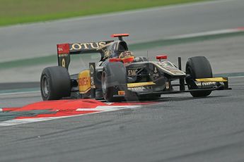 © Octane Photographic Ltd. GP2 Autumn Test – Circuit de Catalunya – Barcelona. Tuesday 30th October 2012 Afternoon session - Lotus GP - Daniel Abt. Digital Ref : 0552cb1d6884