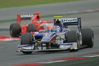 © Octane Photographic Ltd. GP2 Autumn Test – Circuit de Catalunya – Barcelona. Tuesday 30th October 2012 Afternoon session - Trident Racing - Julian Leal and Arden International - Simon Trummer. Digital Ref : 0552cb1d6956