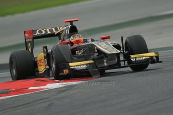 © Octane Photographic Ltd. GP2 Autumn Test – Circuit de Catalunya – Barcelona. Tuesday 30th October 2012 Afternoon session - Lotus GP - Daniel Abt. Digital Ref : 0552cb1d7090