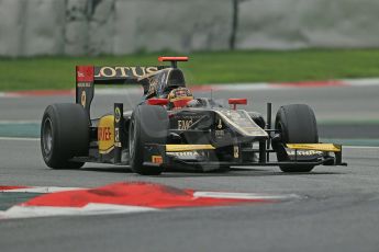 © Octane Photographic Ltd. GP2 Autumn Test – Circuit de Catalunya – Barcelona. Tuesday 30th October 2012 Afternoon session - Lotus GP - Daniel Abt. Digital Ref : 0552cb1d7129