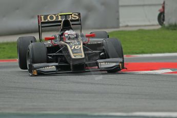 © Octane Photographic Ltd. GP2 Autumn Test – Circuit de Catalunya – Barcelona. Tuesday 30th October 2012 Afternoon session - Lotus GP - Stéphane Richelmi. Digital Ref : 0552cb1d7331