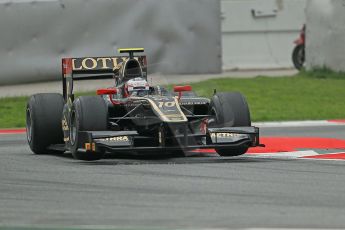 © Octane Photographic Ltd. GP2 Autumn Test – Circuit de Catalunya – Barcelona. Tuesday 30th October 2012 Afternoon session - Lotus GP - Stéphane Richelmi. Digital Ref : 0552cb1d7332