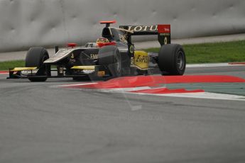 © Octane Photographic Ltd. GP2 Autumn Test – Circuit de Catalunya – Barcelona. Tuesday 30th October 2012 Afternoon session - Lotus GP - Daniel Abt. Digital Ref : 0552lw7d0959
