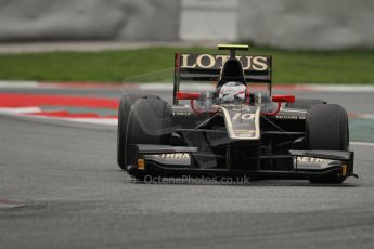 © Octane Photographic Ltd. GP2 Autumn Test – Circuit de Catalunya – Barcelona. Tuesday 30th October 2012 Afternoon session - Lotus GP - Stéphane Richelmi. Digital Ref : 0552lw7d1260