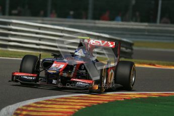 World © Octanephotos.co.uk All rights reserved. Joylon Palmer takes on Spa-Francorchamps during GP2 Feature Race 1 2012