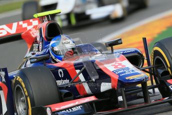 World © Octanephotos.co.uk All rights reserved. Joylon Palmer takes on Spa-Francorchamps during GP2 Feature Race 1 2012