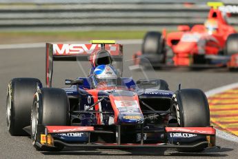 World © Octanephotos.co.uk All rights reserved. Joylon Palmer takes on Spa-Francorchamps during GP2 Feature Race 1 2012