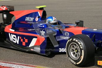 World © Octanephotos.co.uk All rights reserved. Joylon Palmer takes on Spa-Francorchamps during GP2 Feature Race 2 2012