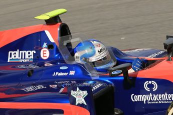 World © Octanephotos.co.uk All rights reserved. Joylon Palmer takes on Spa-Francorchamps during GP2 Feature Race 2 2012