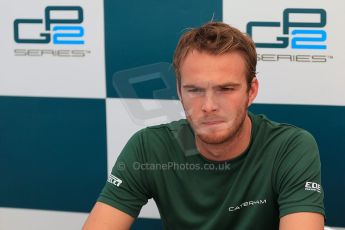 © 2012 Octane Photographic Ltd. Italian GP Monza - Friday 7th September 2012 - GP2 Qualifying Press Conference - Caterham Racing - Giedo van der Garde (2nd). Digital Ref : 0509cb1d0558