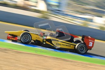 © Octane Photographic Ltd. GP2 Winter testing Jerez Day 1, Tuesday 28th February 2012. DAMS, Davide Valsecchi. Digital Ref :