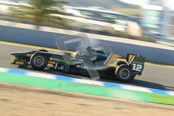 © Octane Photographic Ltd. GP2 Winter testing Jerez Day 1, Tuesday 28th February 2012. Caterham Racing, Giedo Van der Garde. Digital Ref :