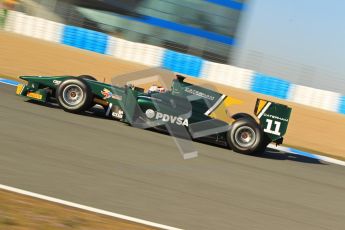 © Octane Photographic Ltd. GP2 Winter testing Jerez Day 1, Tuesday 28th February 2012. Caterham Racing, Rodolfo Gonzales. Digital Ref :