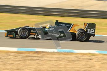 © Octane Photographic Ltd. GP2 Winter testing Jerez Day 1, Tuesday 28th February 2012. Caterham Racing, Giedo Van der Garde. Digital Ref :