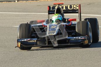 © Octane Photographic Ltd. GP2 Winter testing Jerez Day 1, Tuesday 28th February 2012. Lotus GP, James Calado. Digital Ref :