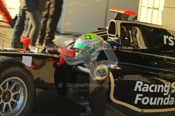 © Octane Photographic Ltd. GP2 Winter testing Jerez Day 1, Tuesday 28th February 2012. Lotus GP, James Calado. Digital Ref :