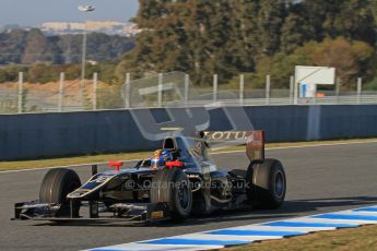 © Octane Photographic Ltd. GP2 Winter testing Jerez Day 1, Tuesday 28th February 2012. Lotus GP, Esteban Gutierrez. Digital Ref :