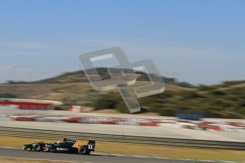 © Octane Photographic Ltd. GP2 Winter testing Jerez Day 1, Tuesday 28th February 2012. Caterham Racing, Rodolfo Gonzales. Digital Ref :