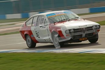 © Octane Photographic Ltd. HSCC Donington Park 17th March 2012. 70’s Road Sports Championship. Bob Trotter - Alfa Romeo 2000 GTV. Digital ref : 0239cb1d6389