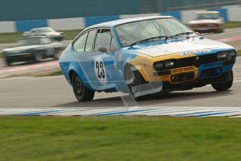 © Octane Photographic Ltd. HSCC Donington Park 17th March 2012. 70’s Road Sports Championship. Will Morton - Alfa Romeo 2000 GTV. Digital ref : 0239cb1d6399