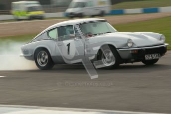 © Octane Photographic Ltd. HSCC Donington Park 17th March 2012. 70’s Road Sports Championship. John Thomason - Triumph GT6 MKiii. Digital ref : 0239cb1d6433
