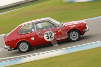 © Octane Photographic Ltd. HSCC Donington Park 17th March 2012. 70’s Road Sports Championship. Nic Strong - Fiat 128. Digital ref : 0239cb1d6554