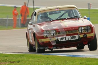 © Octane Photographic Ltd. HSCC Donington Park 17th March 2012. 70’s Road Sports Championship. Alan Hersey - Reliant Scimitar 5a. Digital ref : 0239cb7d3501