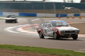 © Octane Photographic Ltd. HSCC Donington Park 17th March 2012. 70’s Road Sports Championship. Bob Trotter - Alfa Romeo 2000 GTV. Digital ref : 0239lw7d3882