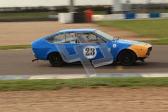 © Octane Photographic Ltd. HSCC Donington Park 17th March 2012. 70’s Road Sports Championship. Will Morton - Alfa Romeo 2000 GTV. Digital ref : 0239lw7d4048